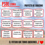 Publicación en el grupo de Facebook PSOE LERMA