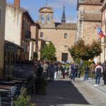 Aspecto que presentaba la Calle Audiencia desde la Plaza Mayor justo después de leer el manifiesto