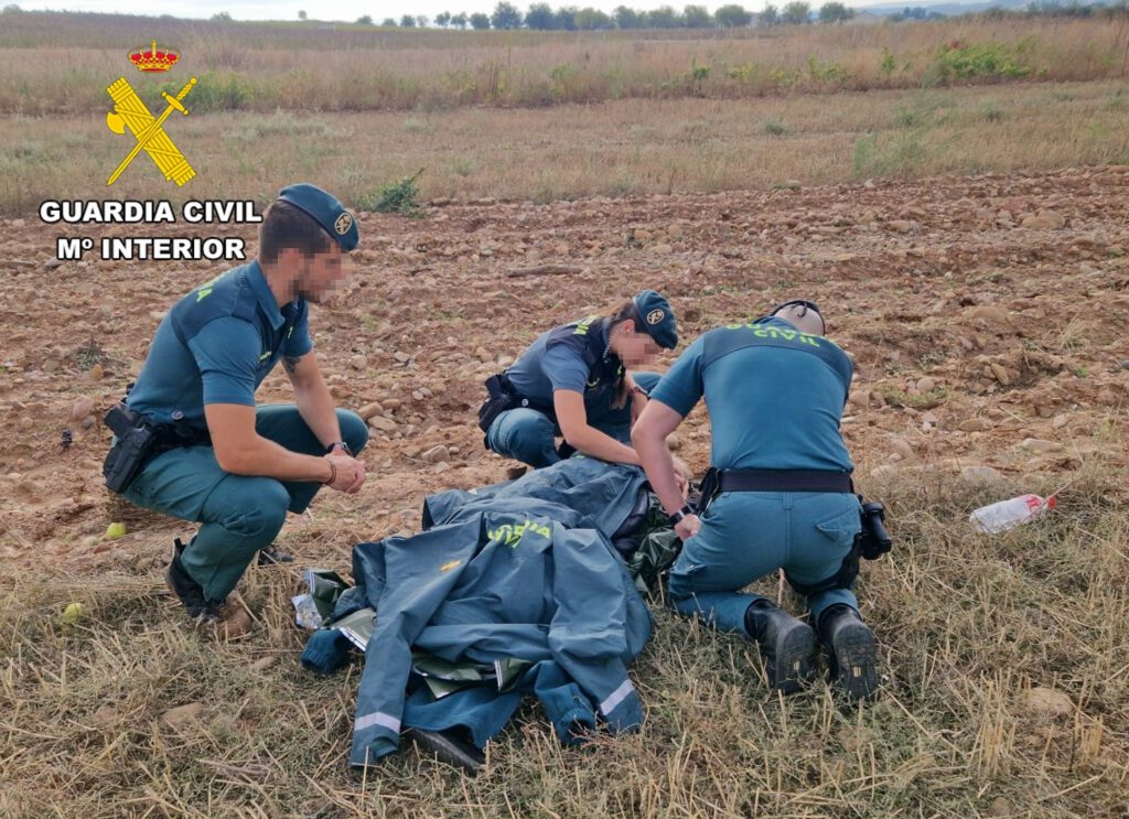 La anciana era atendida por la Guardia Civil