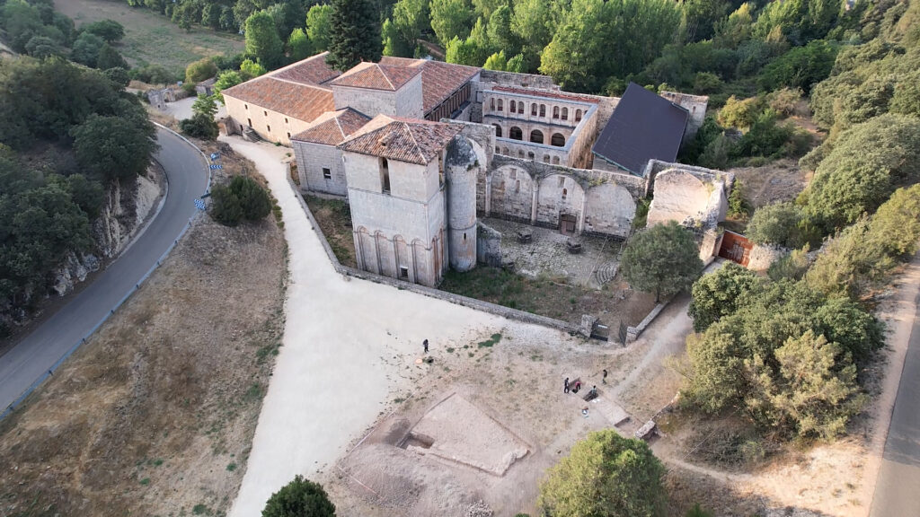 Vista aérea del Monasterio de San Pedro de Arlanza